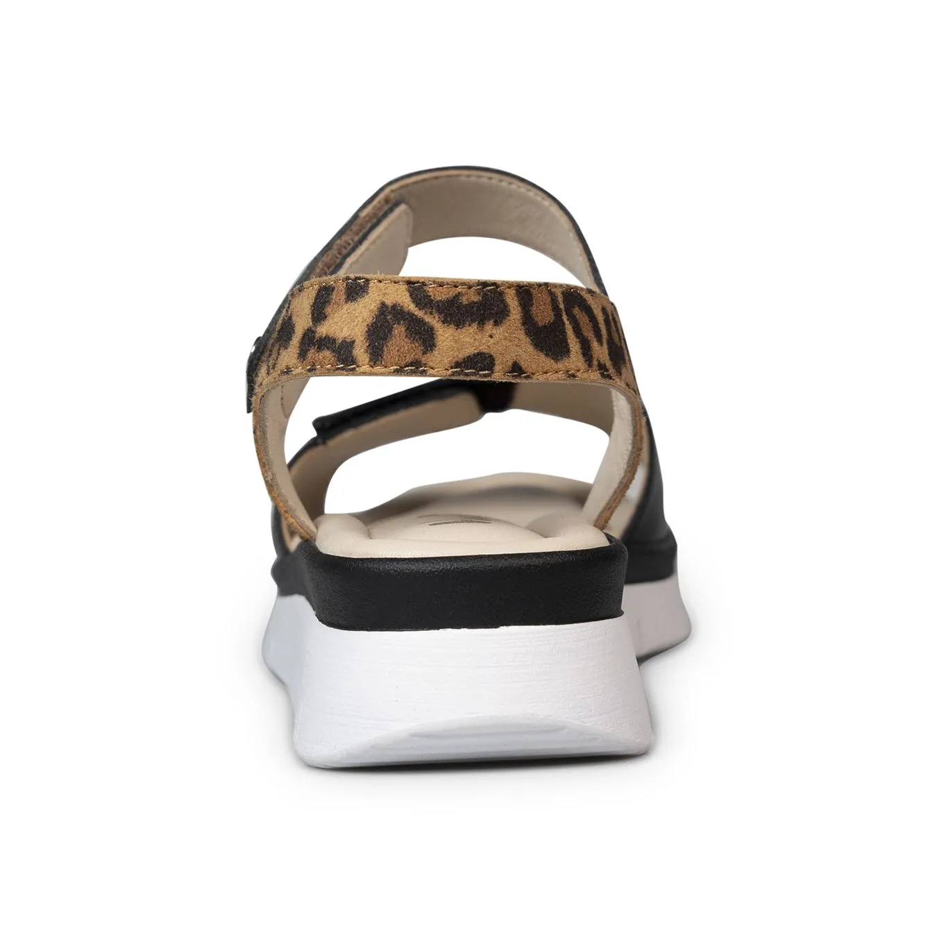 Van Dal Sorbet 3344 1007 Ladies Black Combi Leather Touch Fastening Sandals