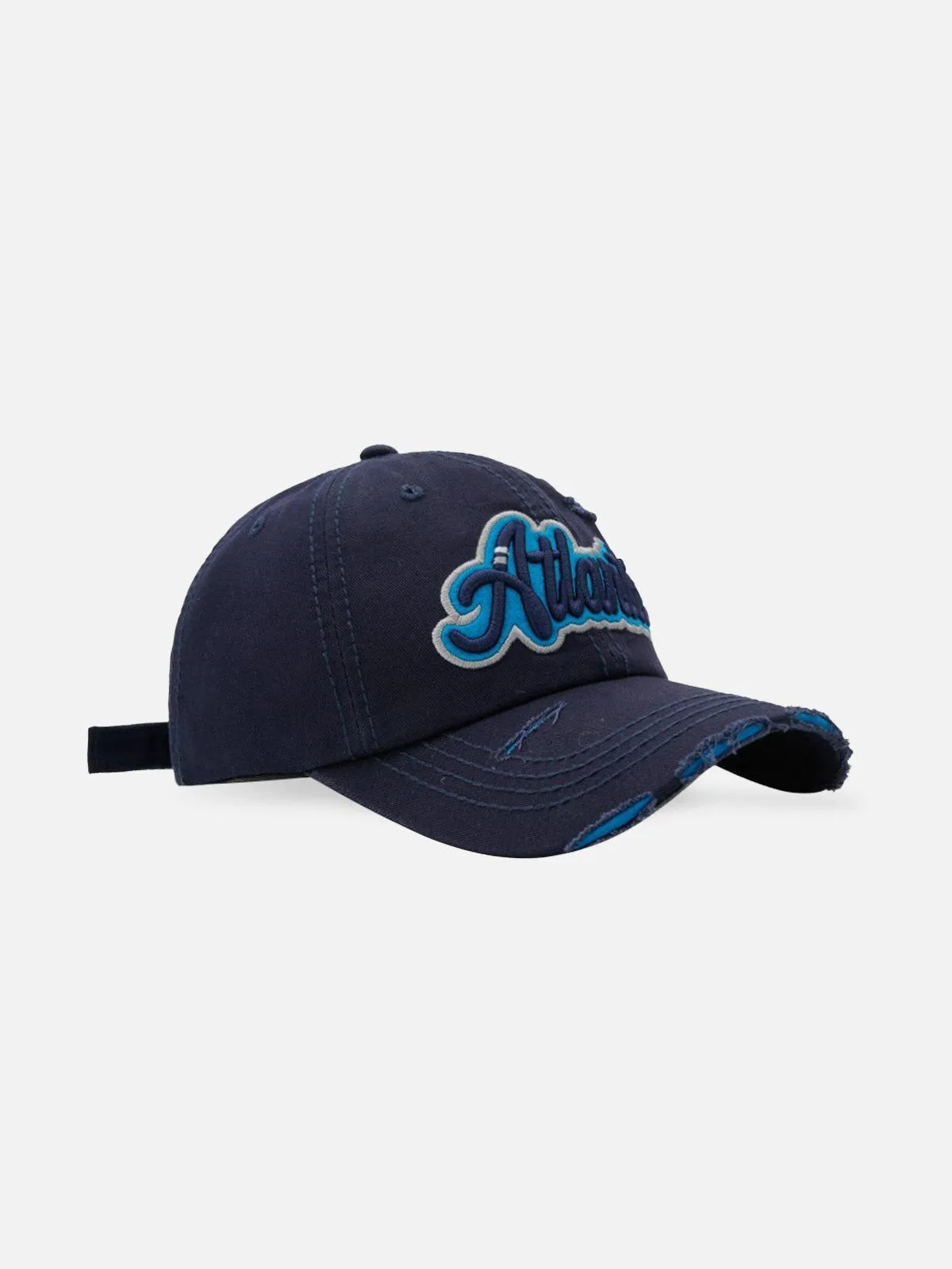 Vintage Distressed Embroidery Letter Cap