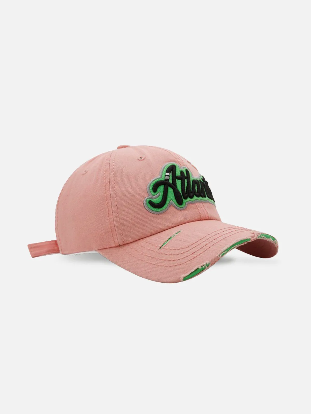 Vintage Distressed Embroidery Letter Cap