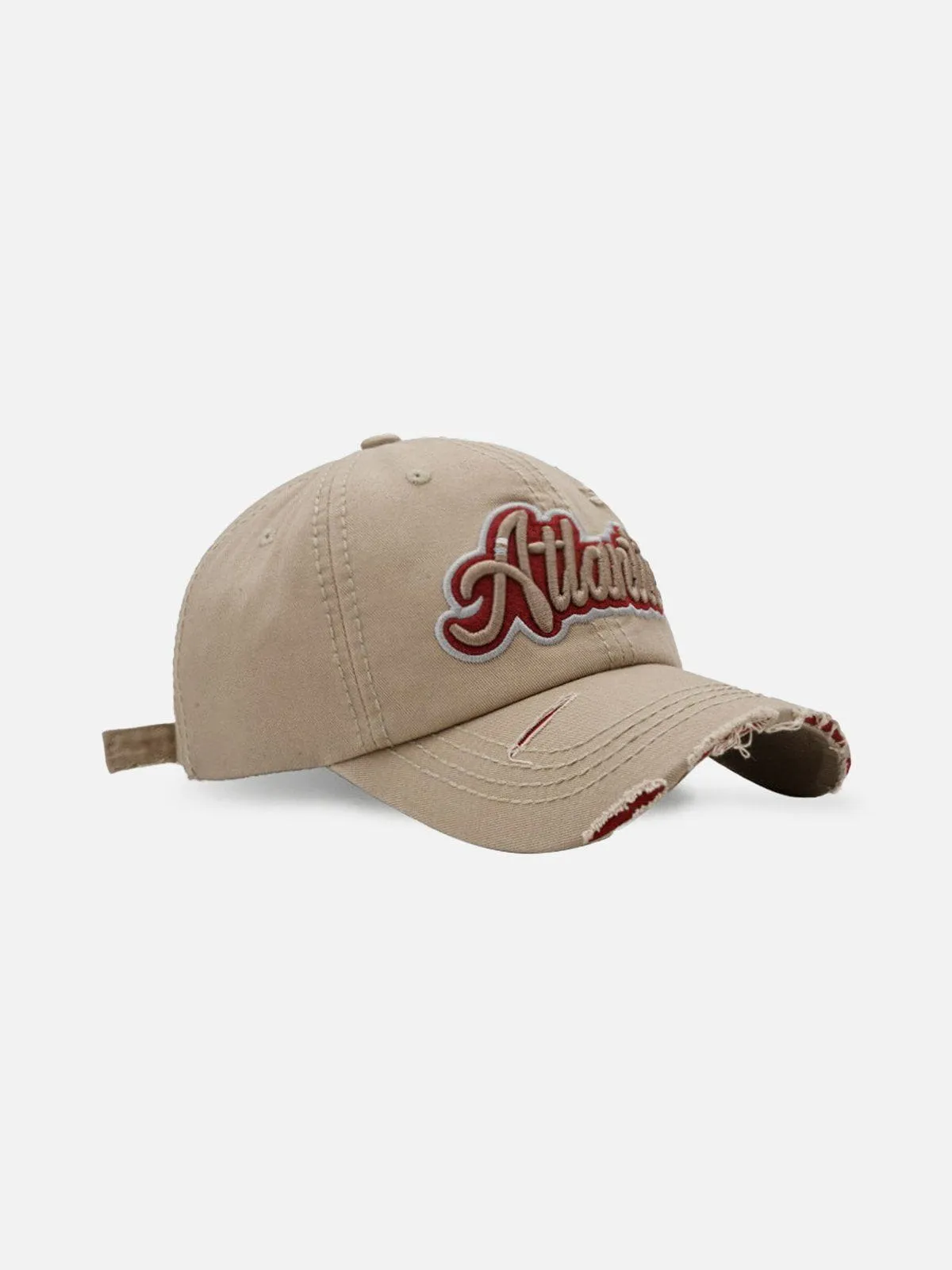 Vintage Distressed Embroidery Letter Cap