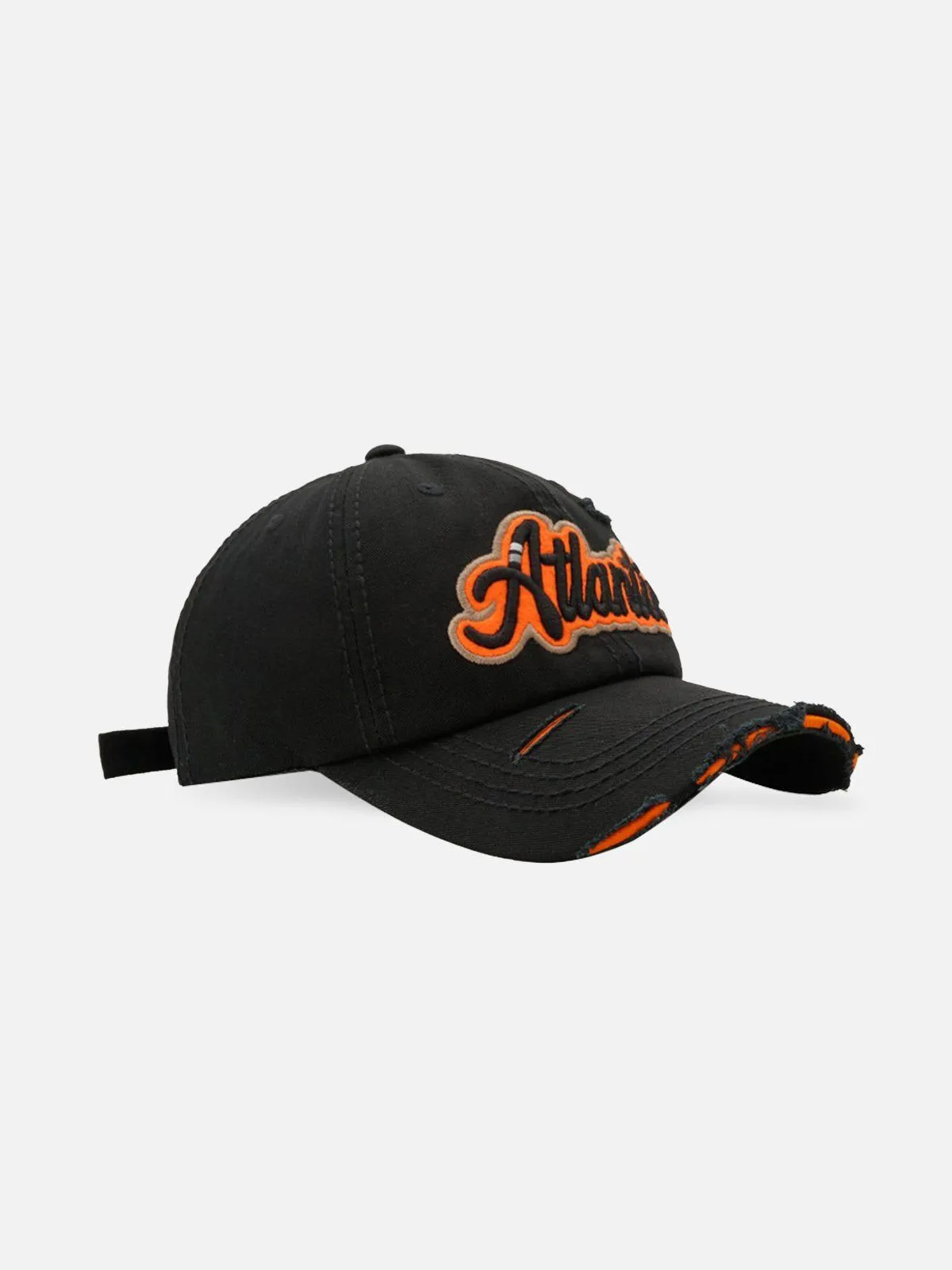 Vintage Distressed Embroidery Letter Cap