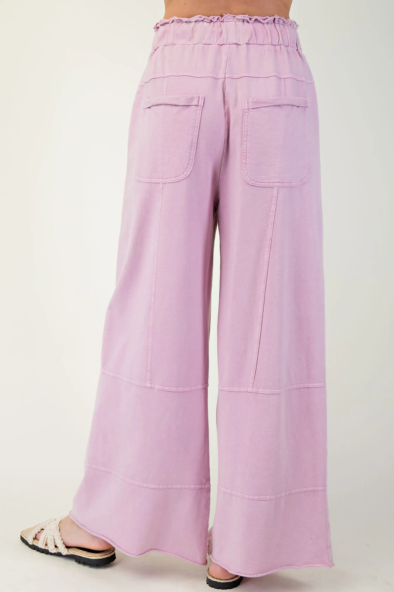 Washed Terry Knit Cargo Lounge Pants