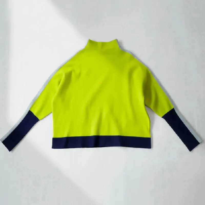 Wenkouban-Black Friday Christmas Thanksgiving Long Sleeves Contrast Color Split-Joint High Neck Hoodies&Sweatshirt Sweatshirt Tops Tops