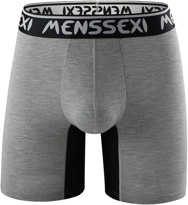 wodceeke Men's Boxer Briefs Underwear Soft Comfortable Compression Shorts Sports Boxers Gifts for Boyfriend Husband Him