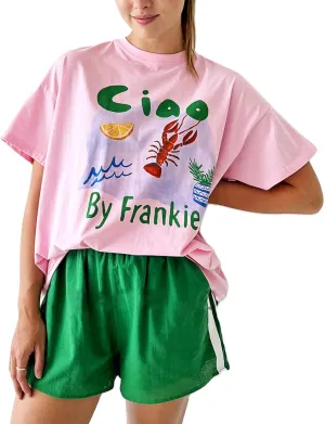 Women Girls Cute Vintage Oversized Floral Graphic Tees Y2K Chic Baggy T Shirts Teen Preppy Coastal Summer Tops