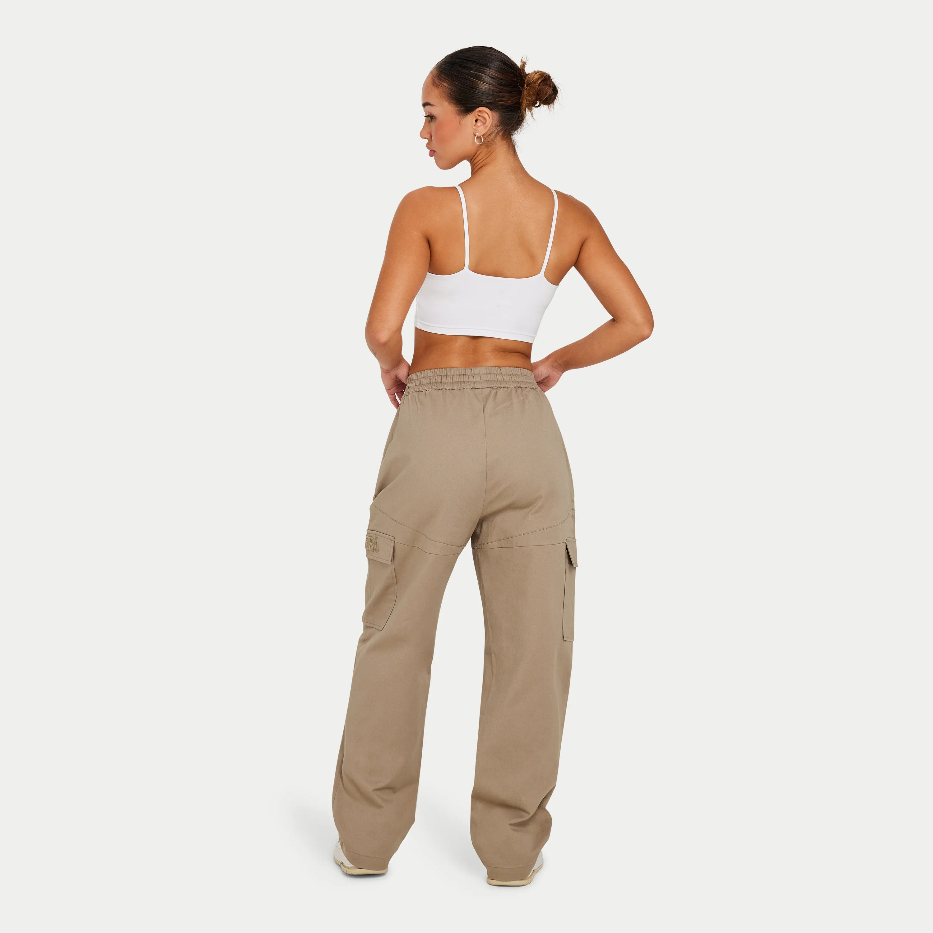 Womens Essential Crop Top - White