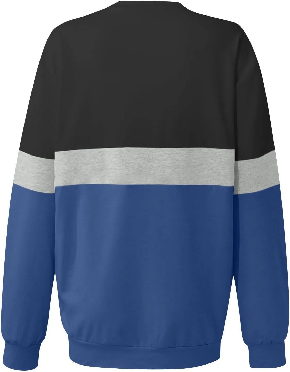 Women's Oversized Color Pullover Sweatshirts,2024 Winter Crew Neck Long Sleeve Tunic,Cute Trendy Comfy Clothes