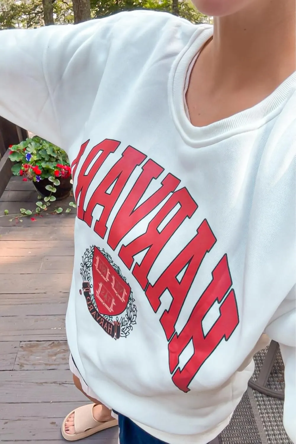 Women's Oversized Graphic Crewneck Sweatshirt Comfy Casual Basic Sweatshirts Pullover Tops
