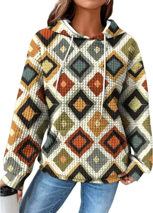 Womens Oversized Lightweight Hoodie Graphic Hooded Sweatshirt Comfy Casual Long Sleeve Loose Fit Trendy Tops