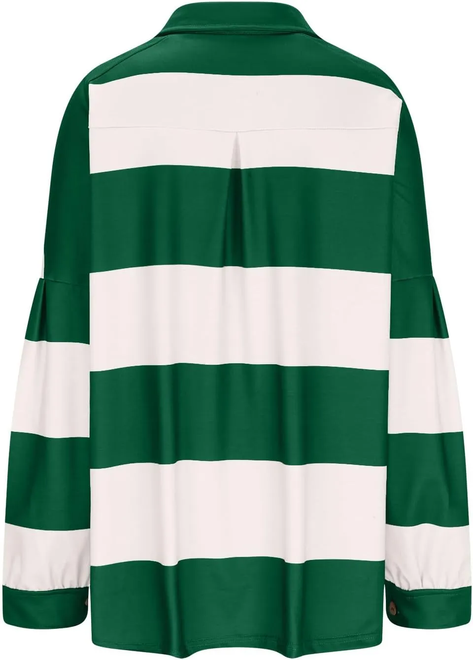 Women's Oversized Sweatshirt Button Striped Graphic Print Pullover Tops Casual Comfy Fashion Sweatshirts