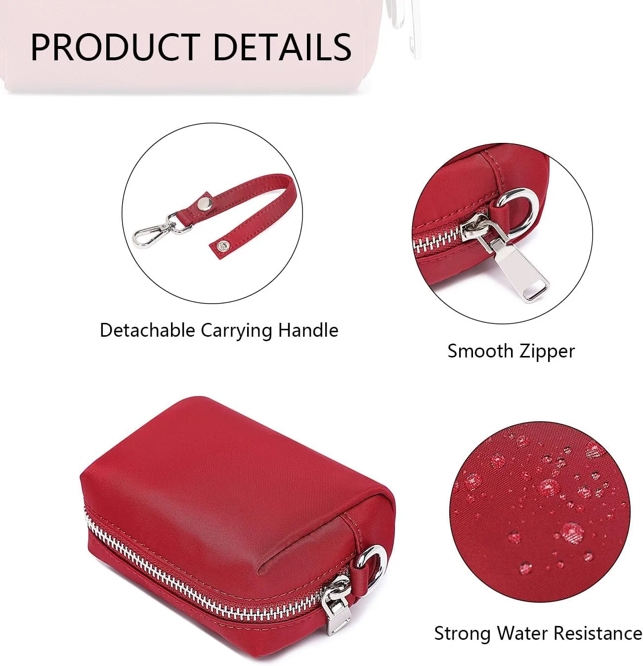 Wristband Bag for Women's Makeup nylon Small Wristlet Pouch Lightweight Stylish Convenient Storage Solution