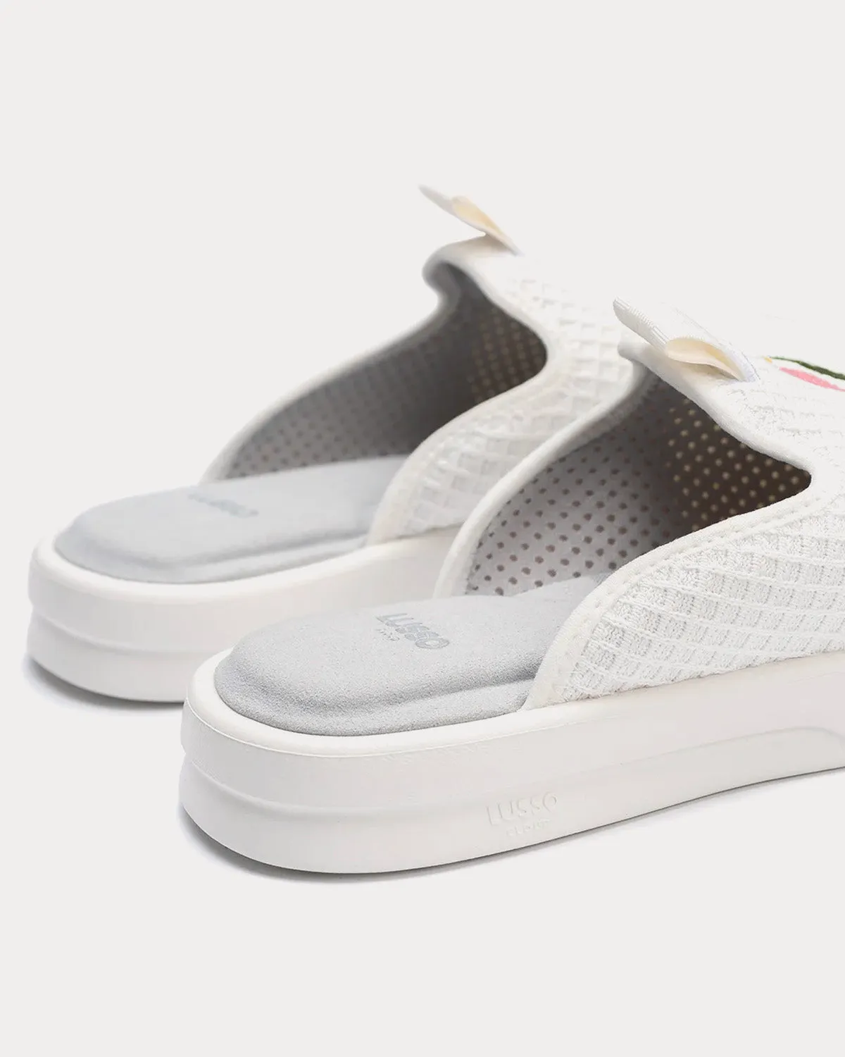 x Jolie Pelli White Slip Ons