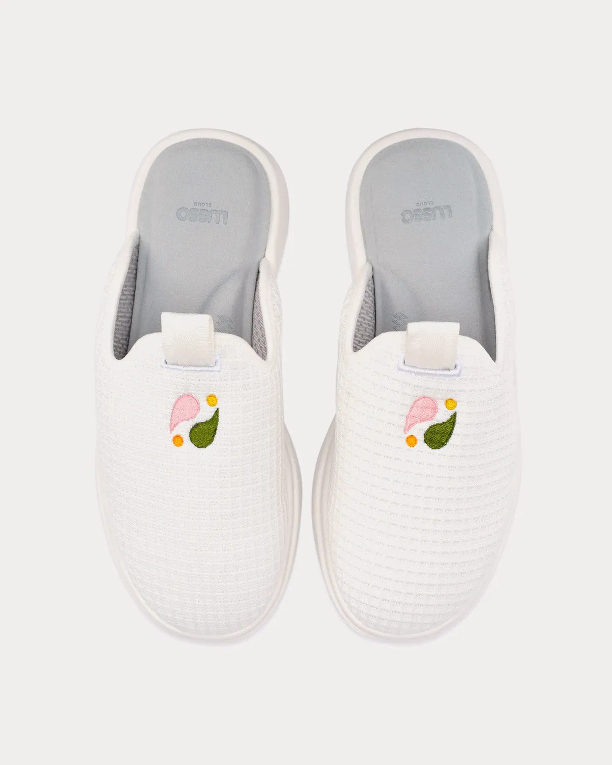 x Jolie Pelli White Slip Ons