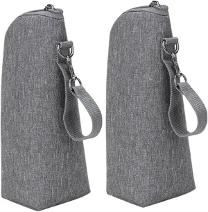 Yardwe 2pcs Insulated Bottle Storage Bags Durable Milk Bottle Organizers Convenient Thermal Pouches for Daycare Warmth for Outings