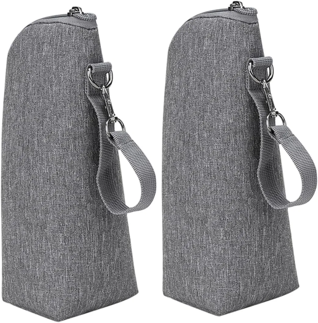 Yardwe 2pcs Insulated Bottle Storage Bags Durable Milk Bottle Organizers Convenient Thermal Pouches for Daycare Warmth for Outings