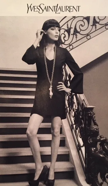 YSL - Black Suede Pumps with Kid Hair Heel - IT 38 1/2