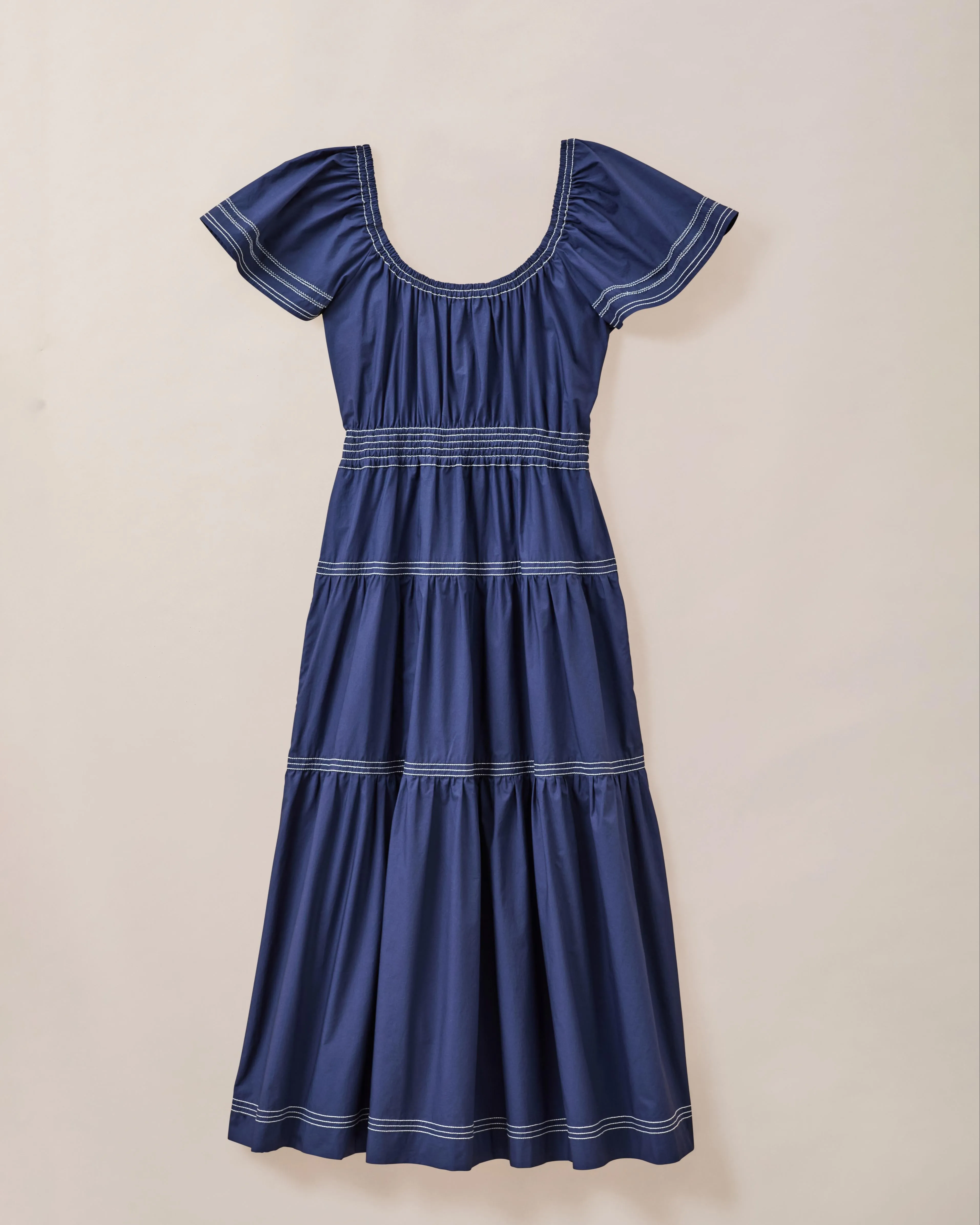 Zirra Midi Dress-Midnight Blue